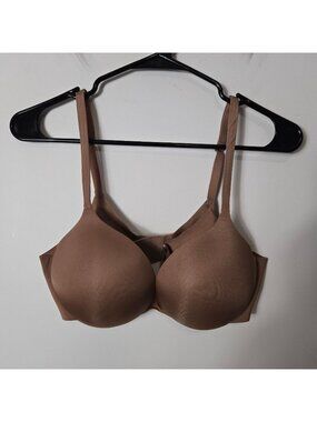 SKIMS Size 36C Ultimate Teardrop Push-Up Bra Jasper Brown Wired Padded